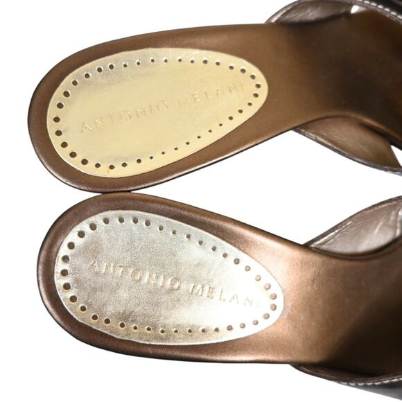 Antonio Melani Womens 9M Perrif II Heeled Leather Sandal - Picture 8 of 10